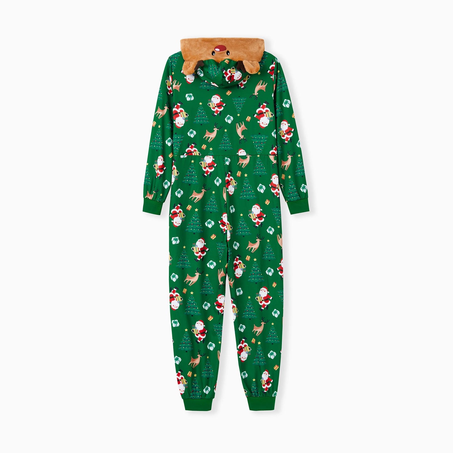 Christmas Pjs Women Family Christmas Pajamas One Piece Long Sleeve Reindeer Holiday Gift with Socks Womens Sleepwear Loungewear for Adult XXL