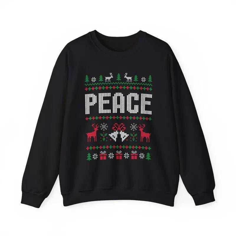 Funny Ugly Christmas Sweatshirts for Couples, Cute Matching Holiday Outfits, plus 'I Come in Peace' Sweatshirt for Festive Style