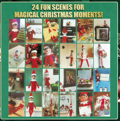 2025 Magical Christmas Elf Kit: Countdown to Christmas with 24 Days of Enchanting Elf Adventures & Decorations