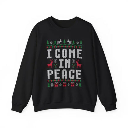 Funny Ugly Christmas Sweatshirts for Couples, Cute Matching Holiday Outfits, plus 'I Come in Peace' Sweatshirt for Festive Style